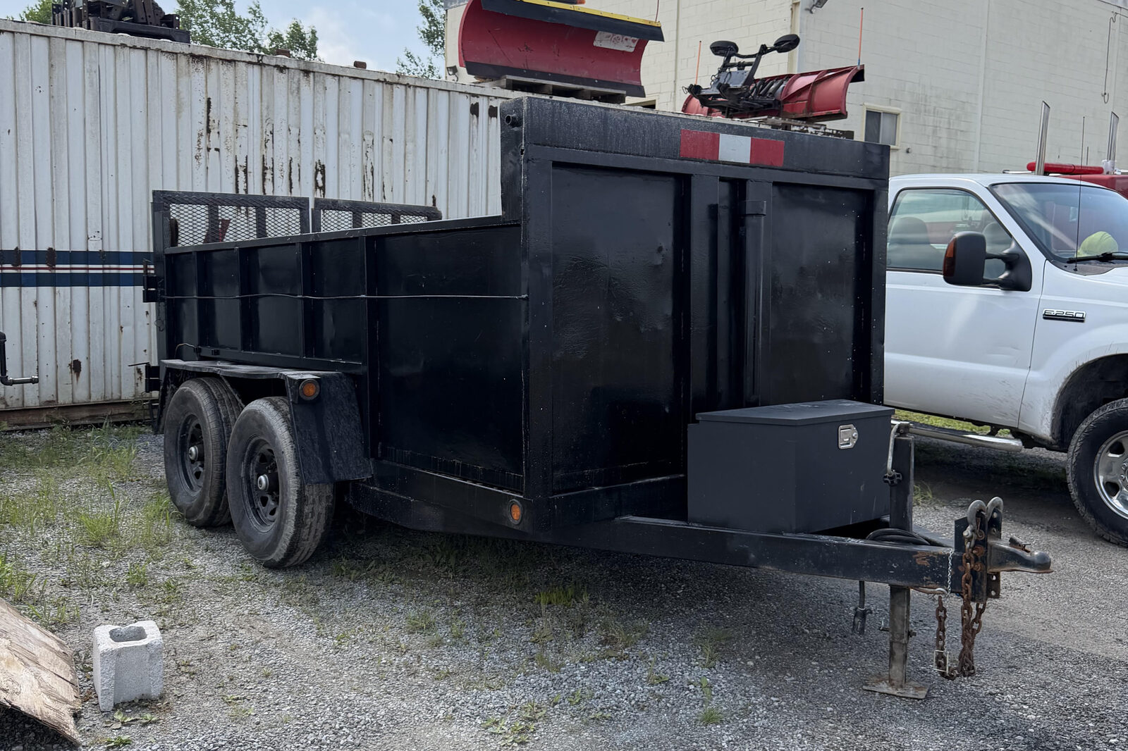 The Grimo Contracting dump trailer loaded and ready to haul